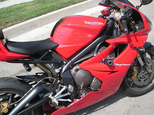Stompgrip Tank Pad Kit Volcano Clear/Black for Triumph Street Triple 675 & Daytona 675R