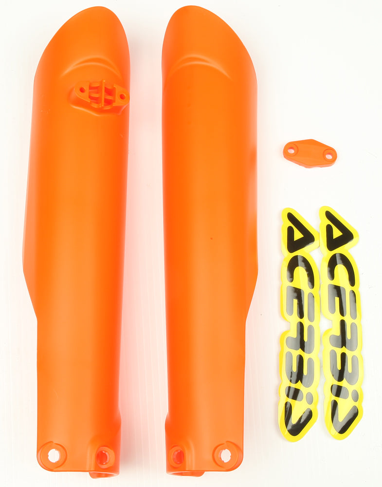 Acerbis Orange Front Fork Covers for KTM Offroad Motorcycles