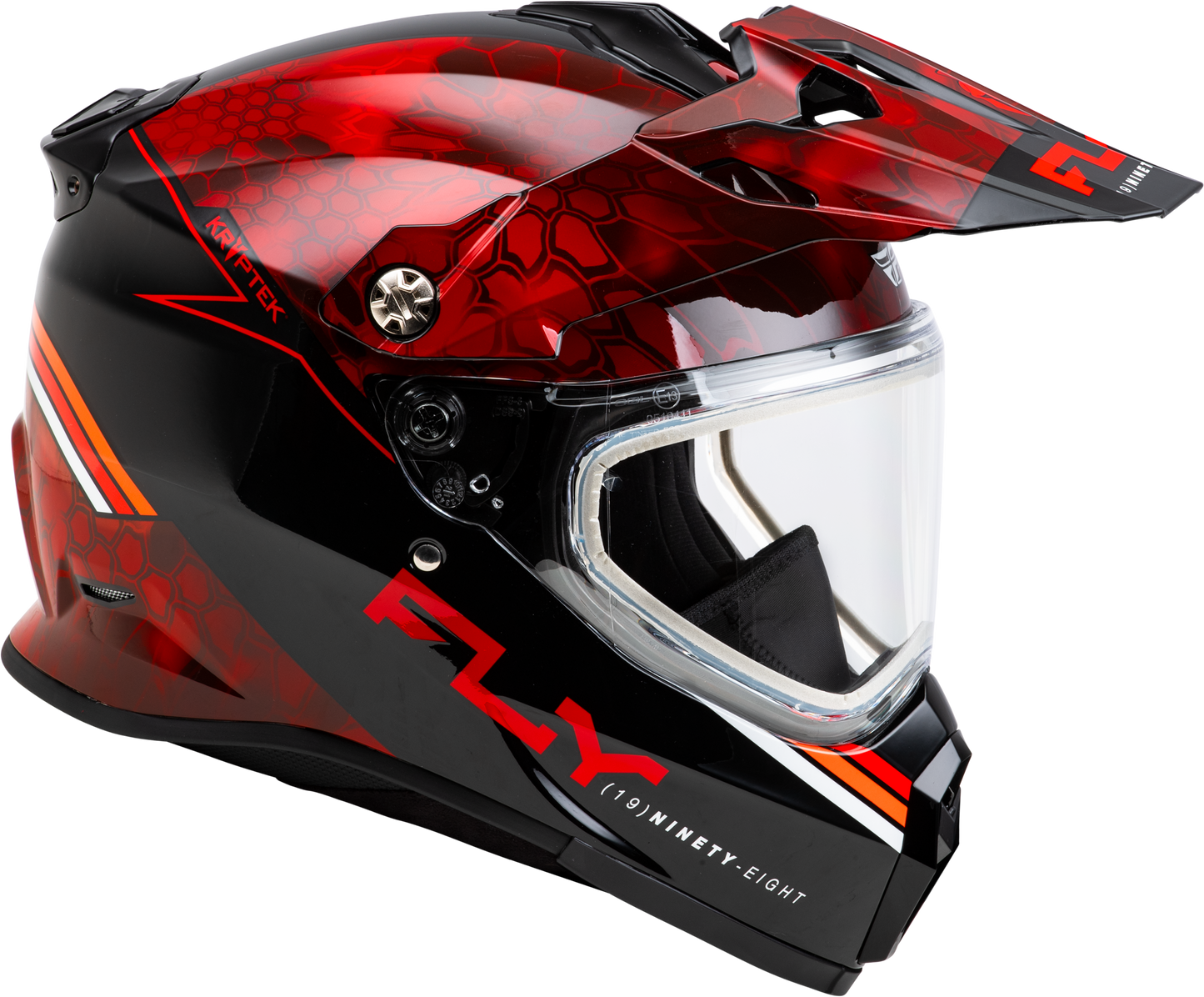 Fly Racing Trekker CW Conceal Helmet Dual Shield in Red/Black, 2X-Large