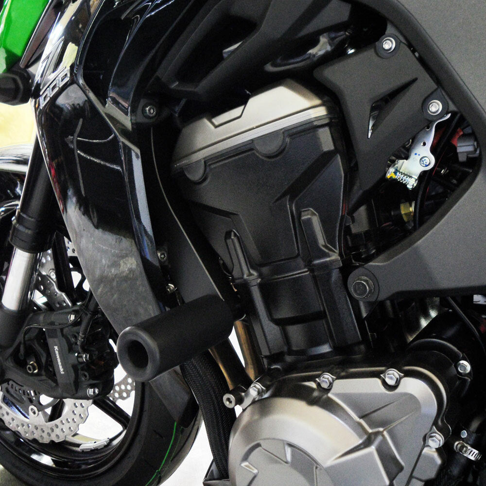 SHOGUN 750-4839 Black Frame Sliders for Kawasaki Z1000 (2015-2016) – Street Body Guards with One-Year Replacement Program