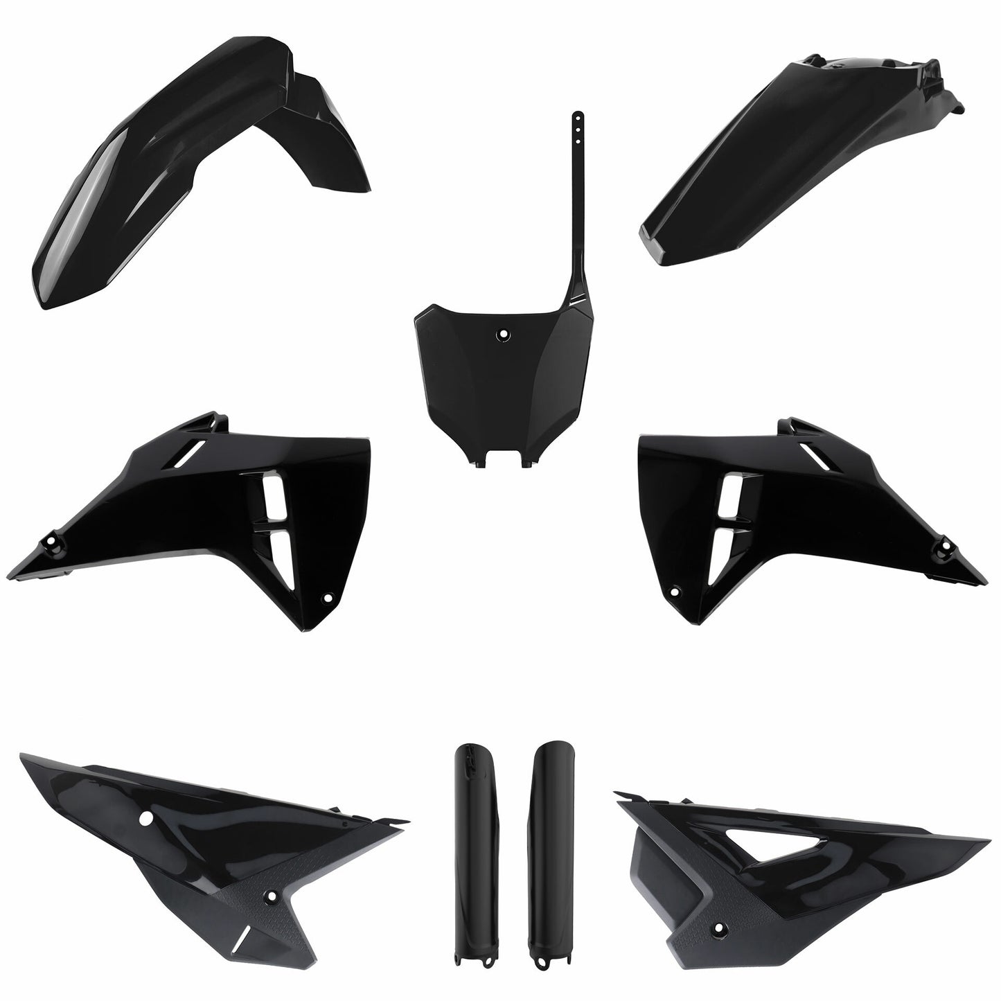 Polisport Plastic Kit for Honda CRF – Black Offroad Replacement Body Parts