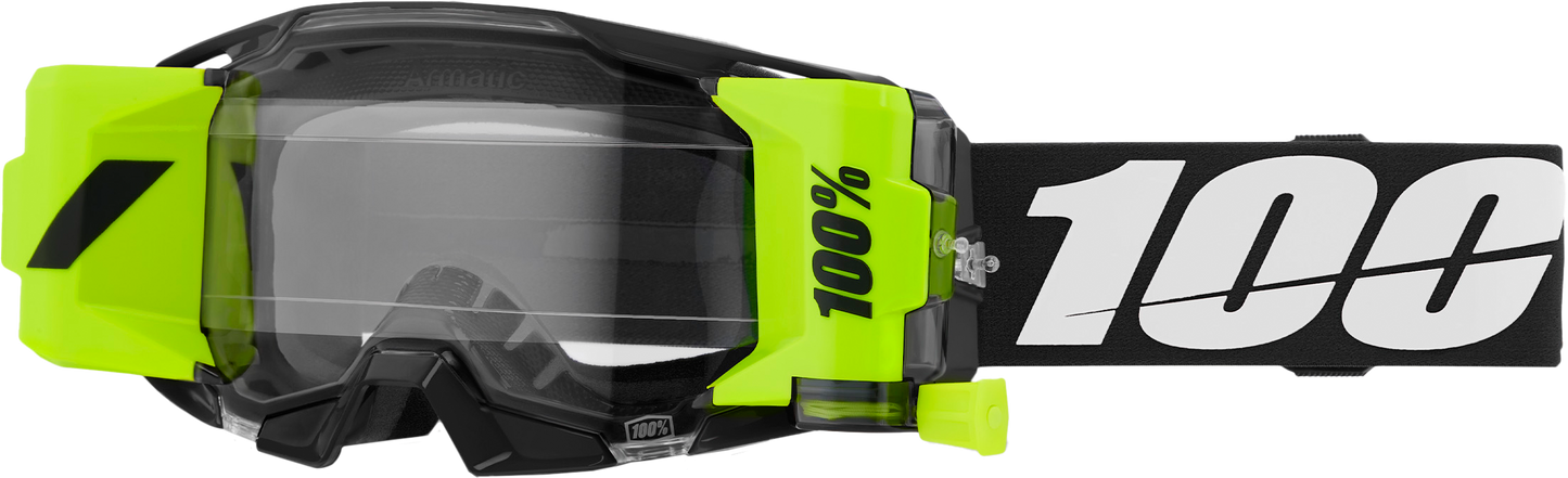 100-Percent Armatic Forecast Goggle with Clear Lens - Black Offroad Eyewear