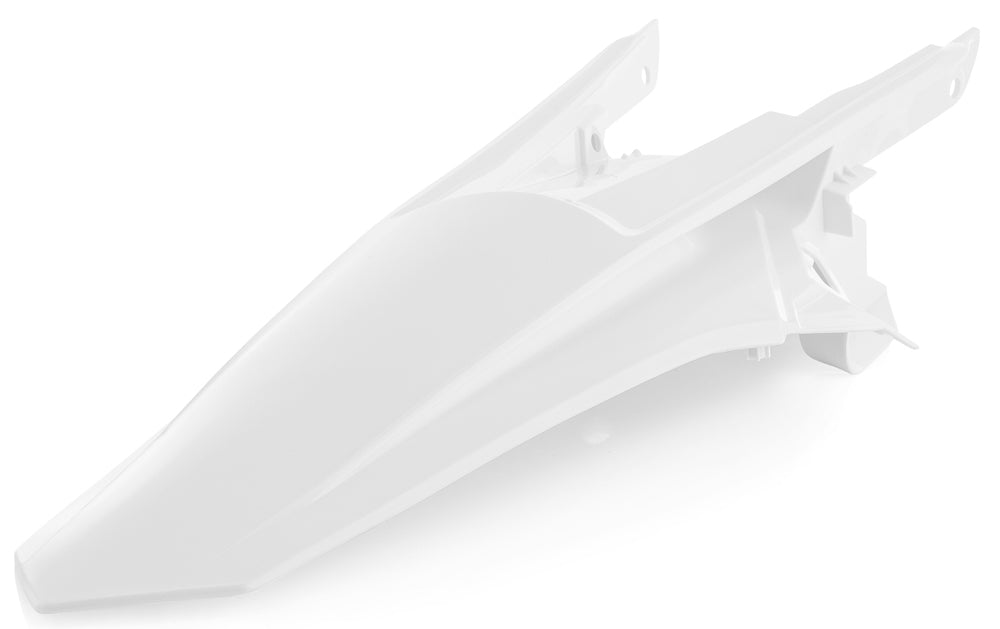 Acerbis Rear Fender for KTM 350 and 500 EXC-F Models - White Plastic Offroad Body Accessory