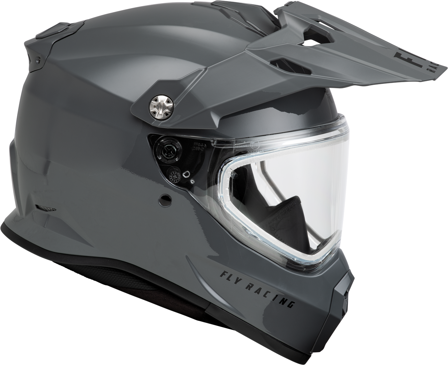 Fly Racing Trekker CW Solid Snow Helmet - Grey, X-Large
