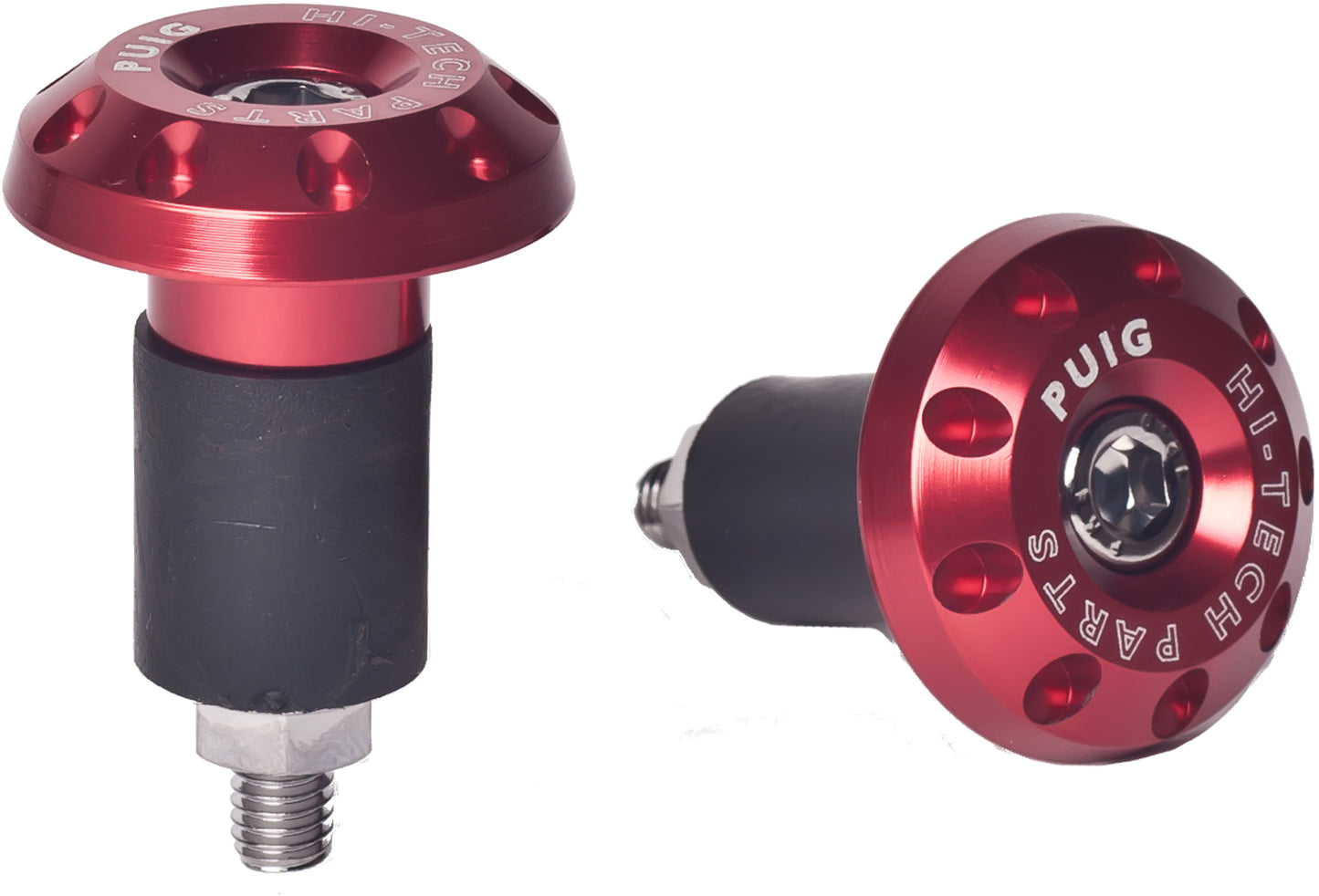 PUIG Bar Ends Race Universal Red for Motorcycle Handlebars & Controls