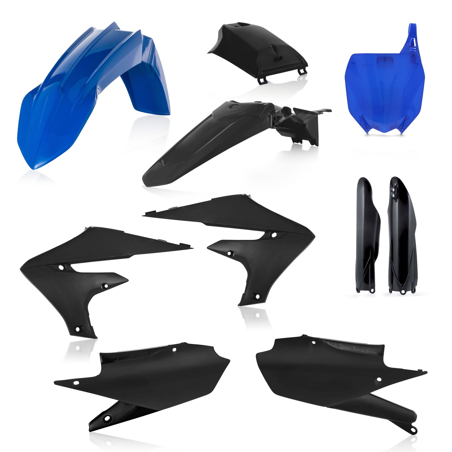 ACERBIS Full Plastic Kit for Yamaha YZ Models in Blue/Black - Offroad Replacement Body Parts
