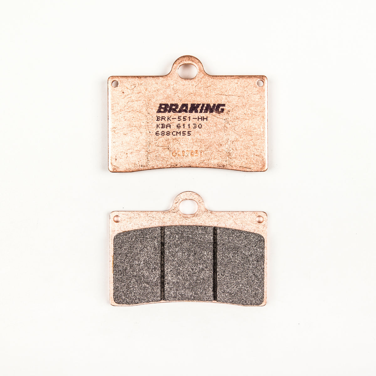 BRAKING Part Number 688CM55 Front Sintered Metal Brake Pads for Street and Off-Road Use