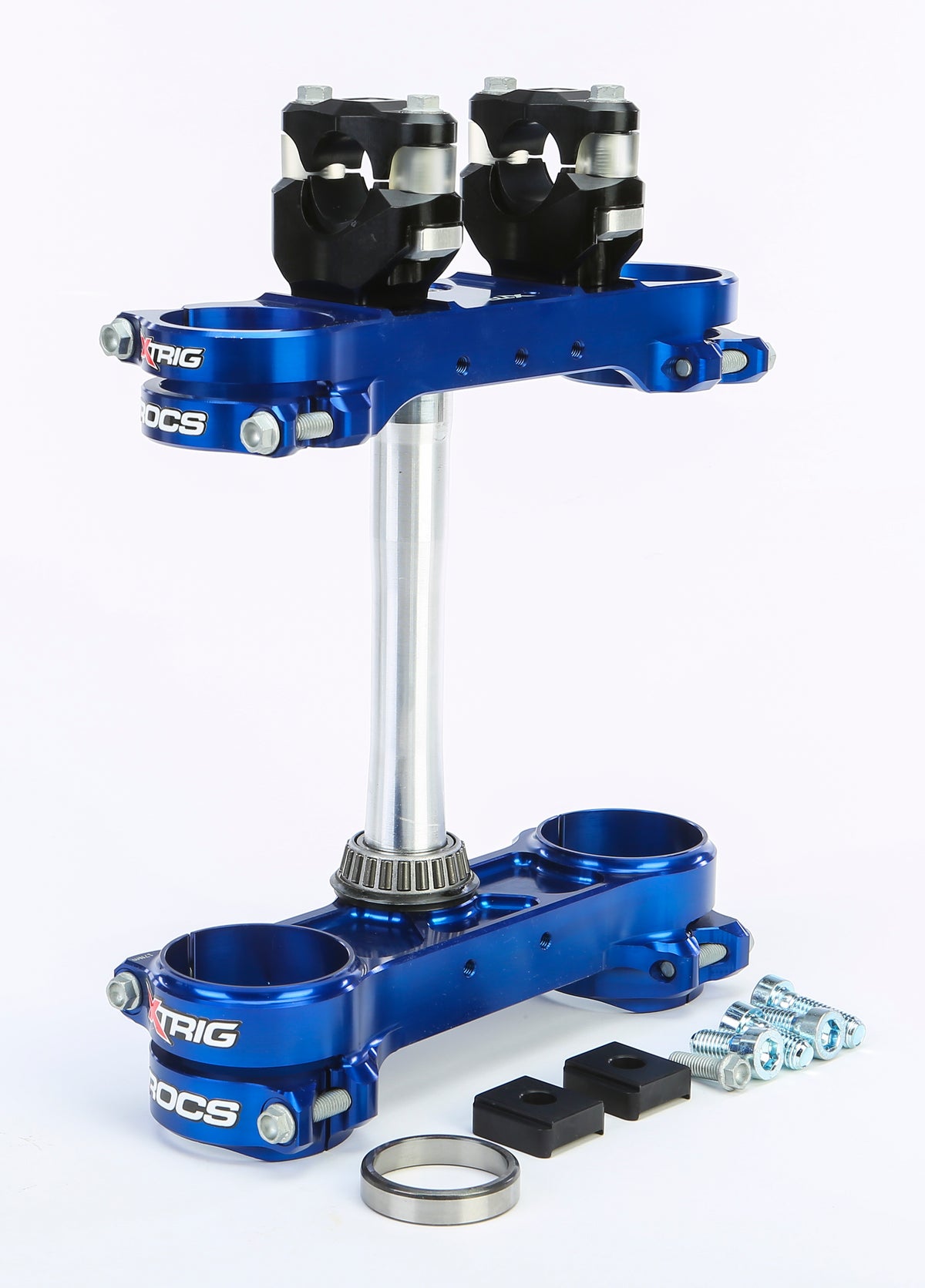 XTRIG ROCs Tech Clamp Set Blue for Husqvarna 22mm - Offroad Suspension & Swingarms