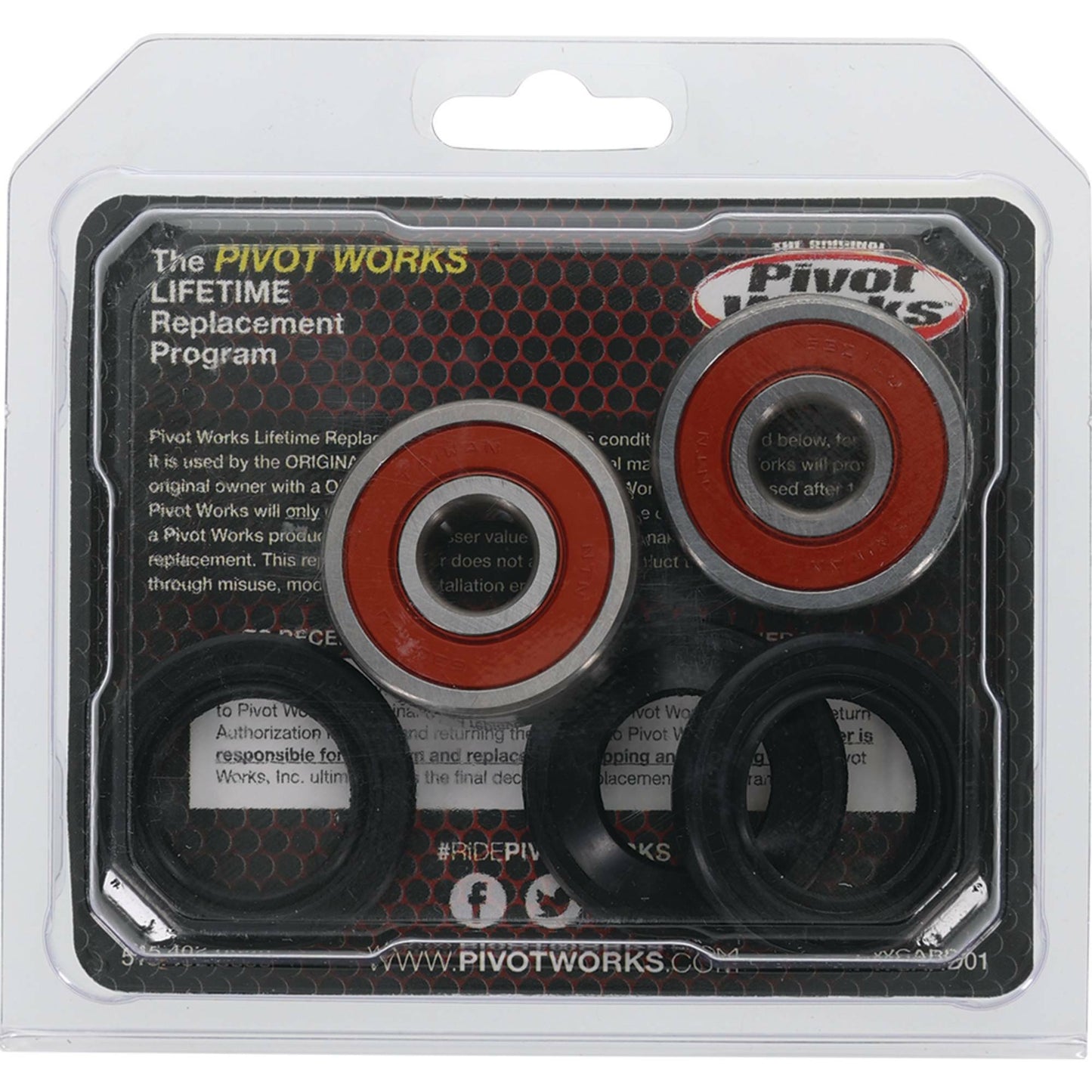 Pivot Works Wheel Bearing Kit Premium for Honda CT70 (1970-1979) - Part Number 25-1072-P