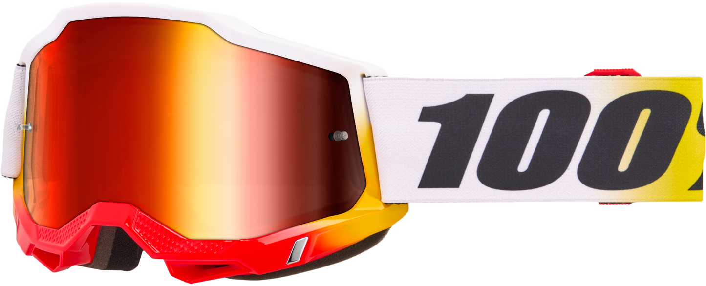 100 Percent Accuri 2 Goggle Torken Mirror Red Lens for Offroad Eyewear