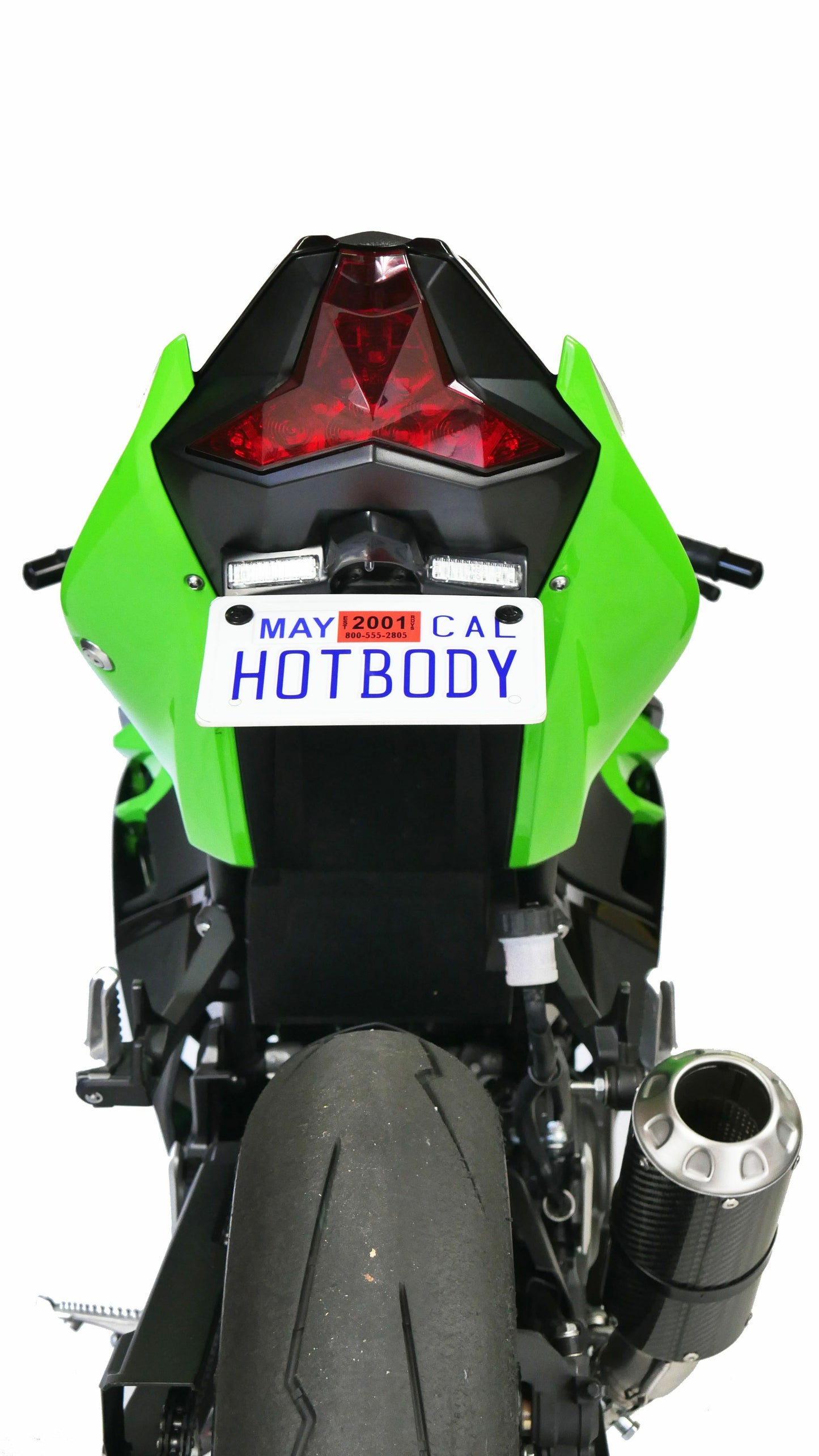Hotbodies Fender Eliminator Kit for Kawasaki Ninja 400 – Gloss Black (Part #51801-1000)