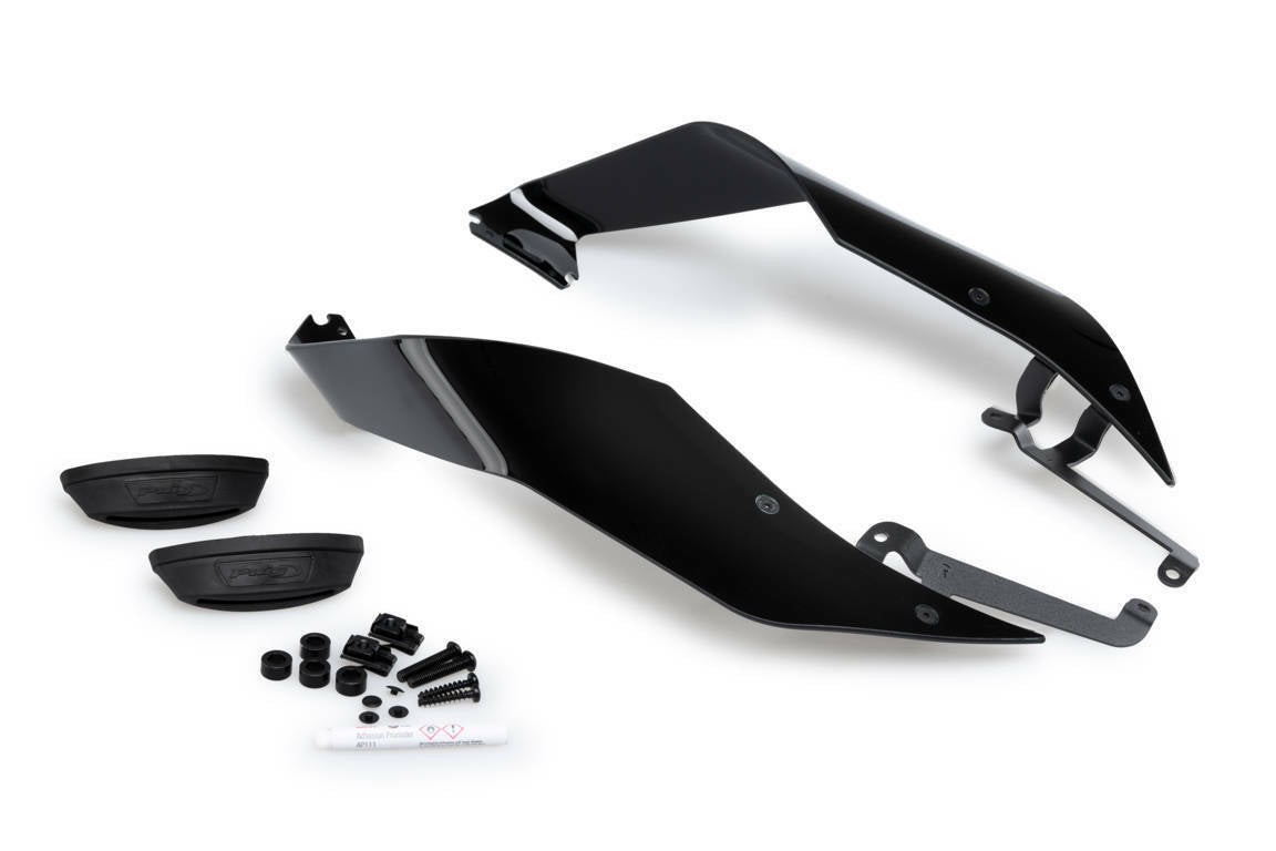 PUIG Race Side Spoilers for Yamaha YZF-R7 - Black, Part #21223N