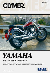 CLYMER Repair Manual for Yamaha XVS650 V-Star 650 Custom (1998-2007)