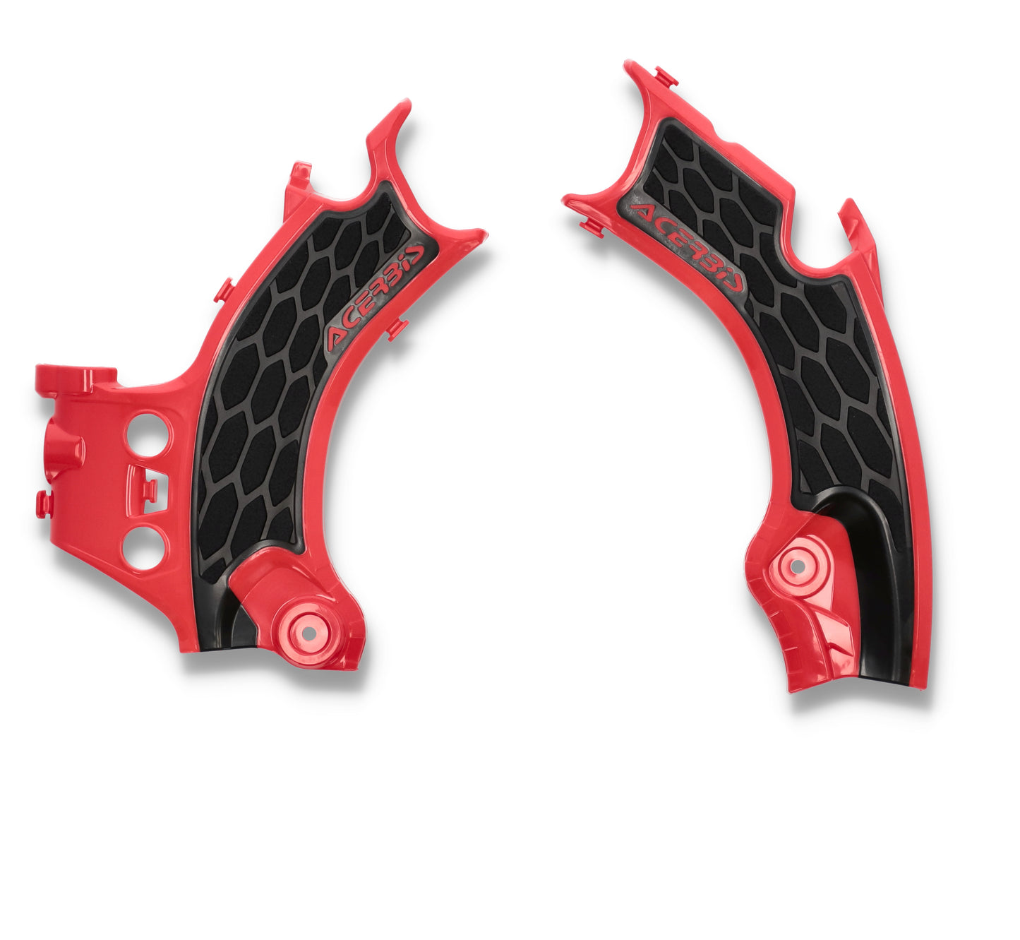 ACERBIS X Grip Frame Guards for Honda CRF Models - Red/Black