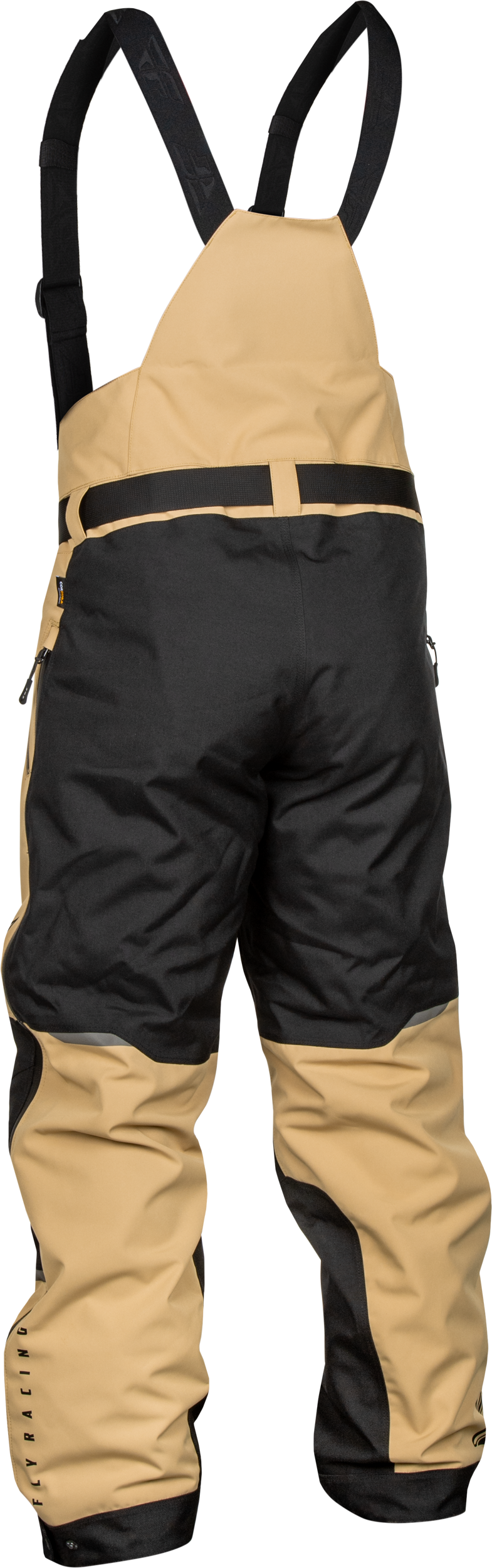 Fly Racing Carbon Bibs for Snowboarding - Black/Tan X-Large