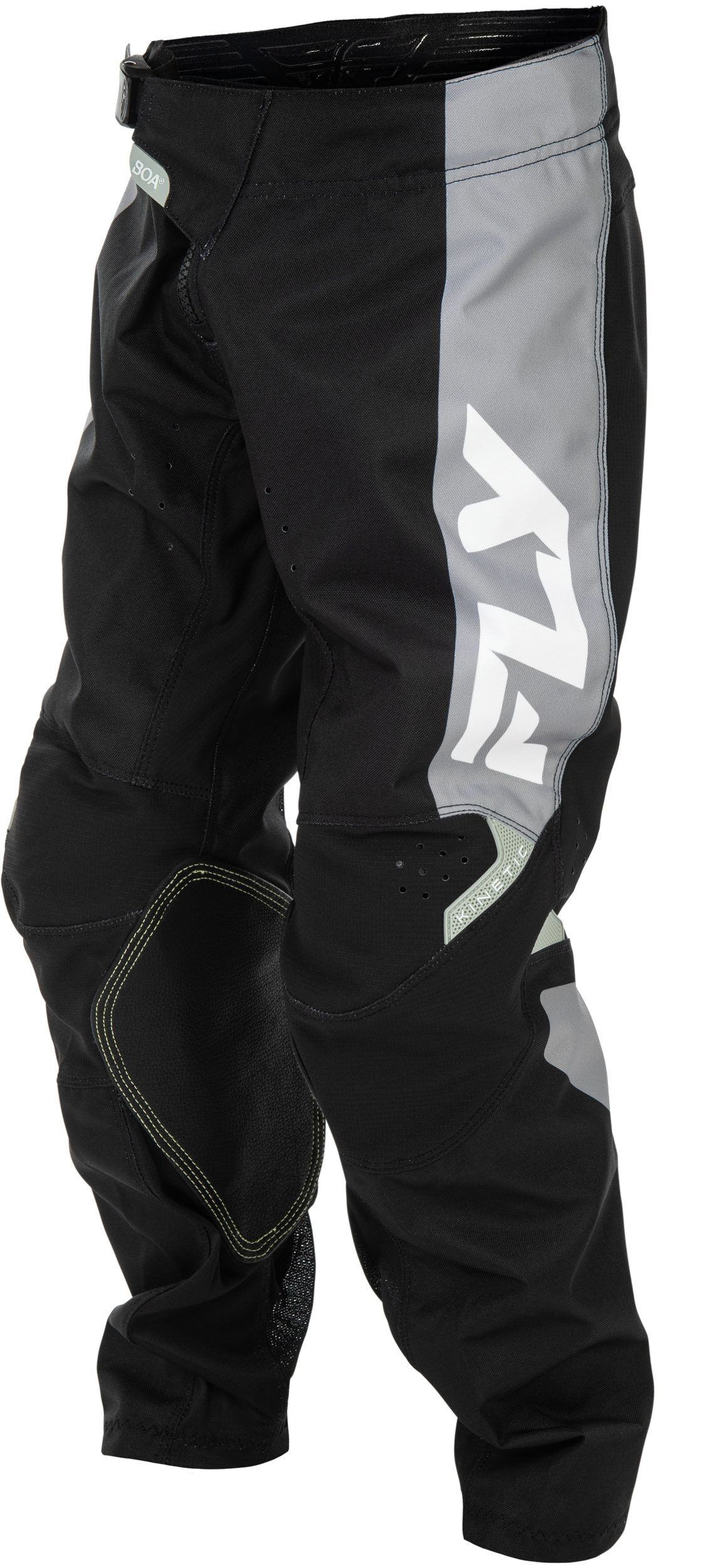 Fly Racing Youth Kinetic Offroad Pants Size 18 Black/Grey