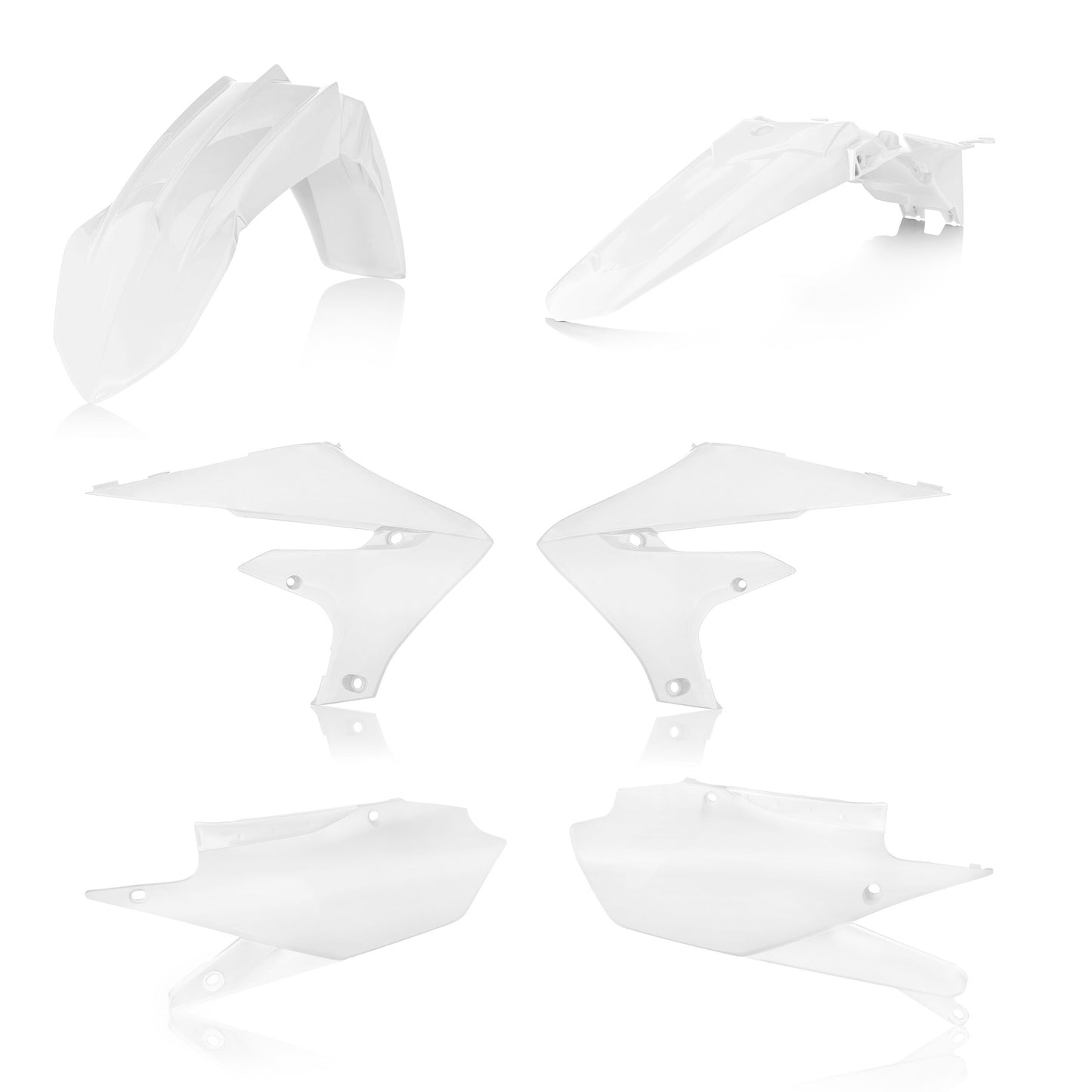 ACERBIS Plastic Body Kit in White for Yamaha YZ Models – Offroad Replacement Parts