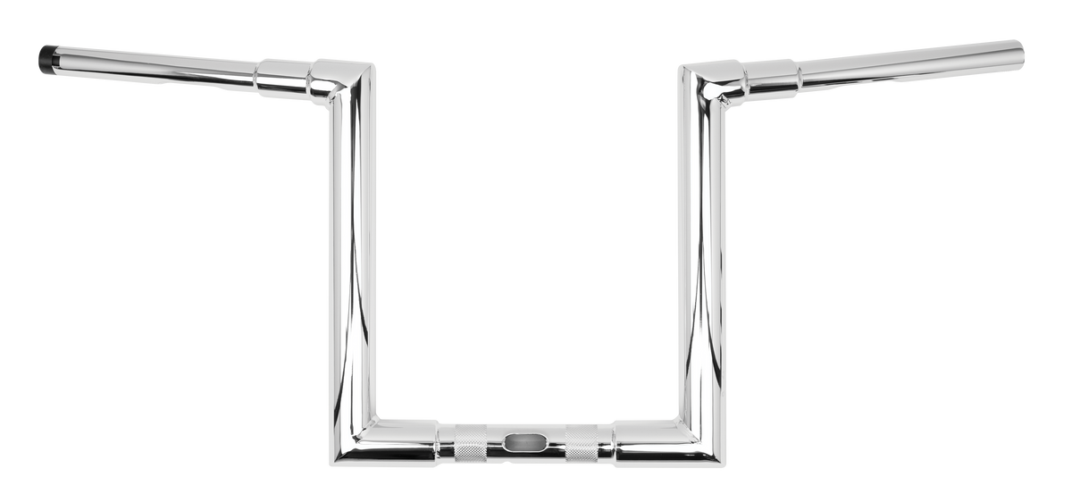BURLY BRAND Jason 12-Inch Chrome T-Bar Handlebars for Harley Davidson FLTRX FLTRXS FLTRU Models
