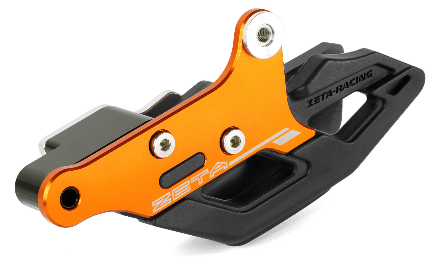 ZETA 3D Chain Guide for KTM 2023 Models - Orange, Part Number ZE82-1413