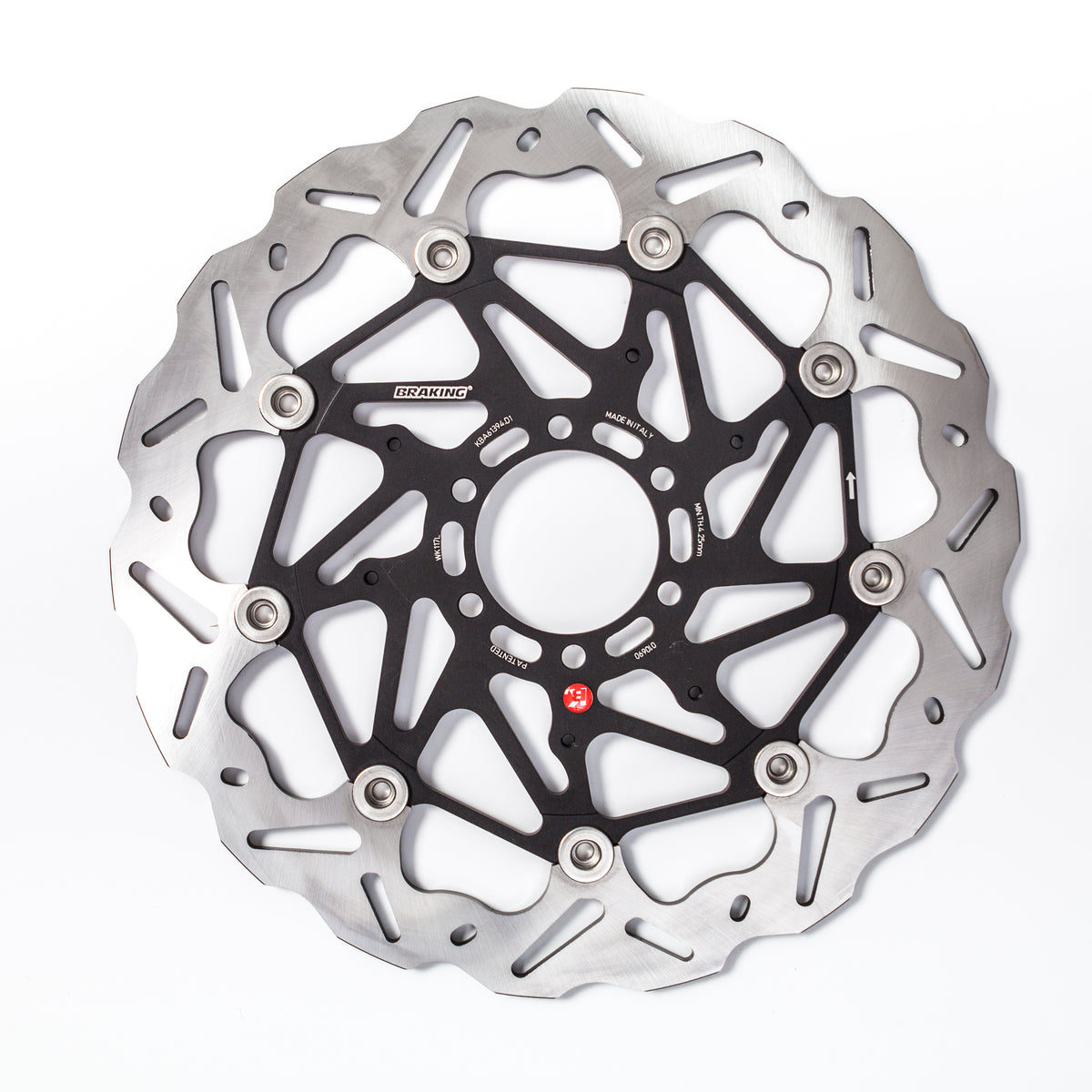 Braking SK2 Directional Front Left Brake Rotor for Street Bikes - Model WK117L