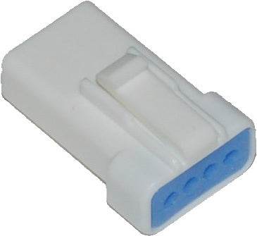 NAMZ Custom Cycle NJST-04R JST Mini 4-Pin Receptacle for Motorcycle Wiring and Electrical Systems