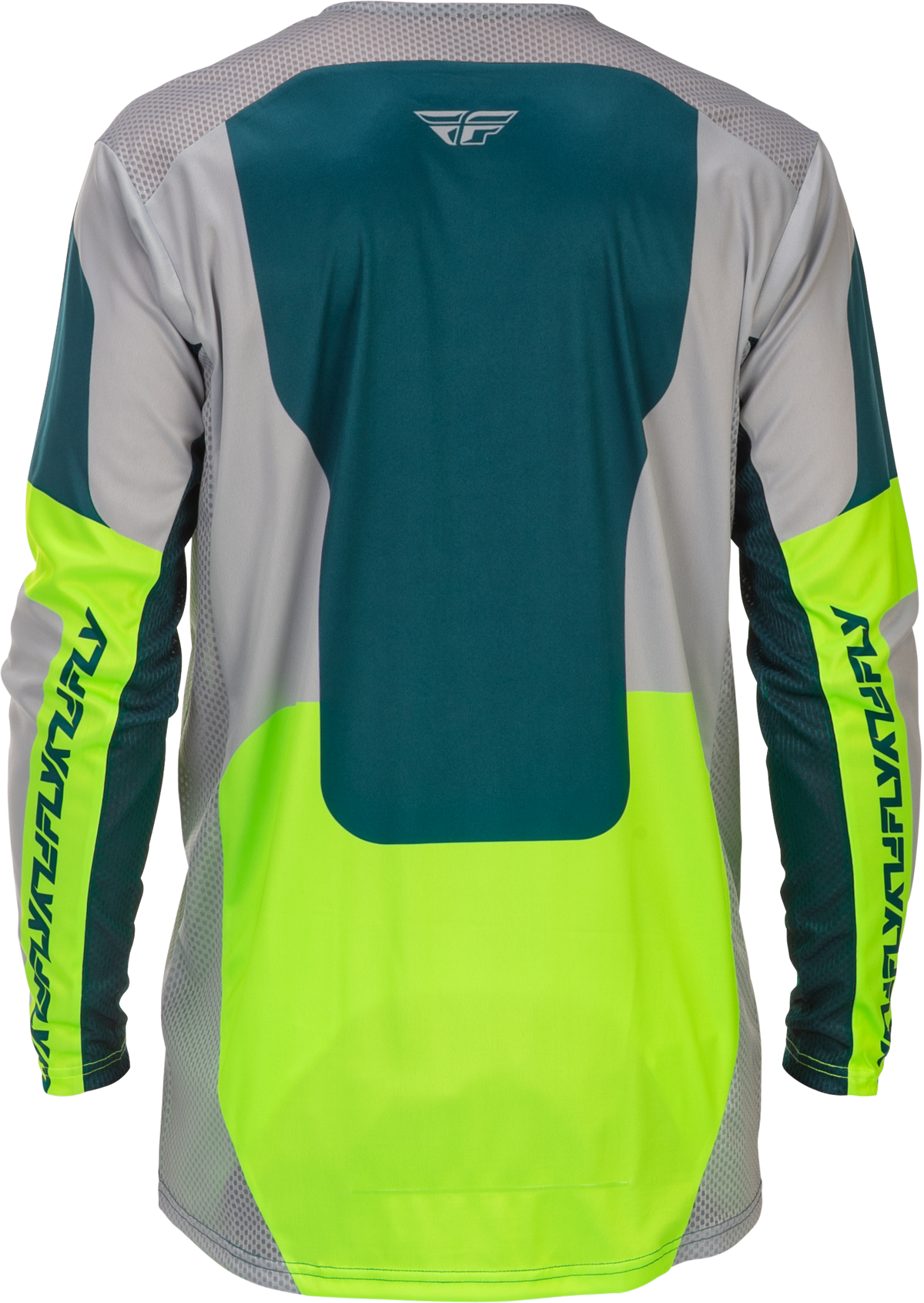 Fly Racing Youth Lite Jersey Grey, Lime, and Teal – Youth X-Large Offroad Performance Shirt
