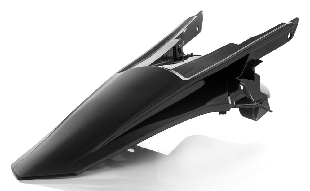 Acerbis Rear Fender for KTM 350 and 500 EXC-F Models - Black Plastic Offroad Body Accessory