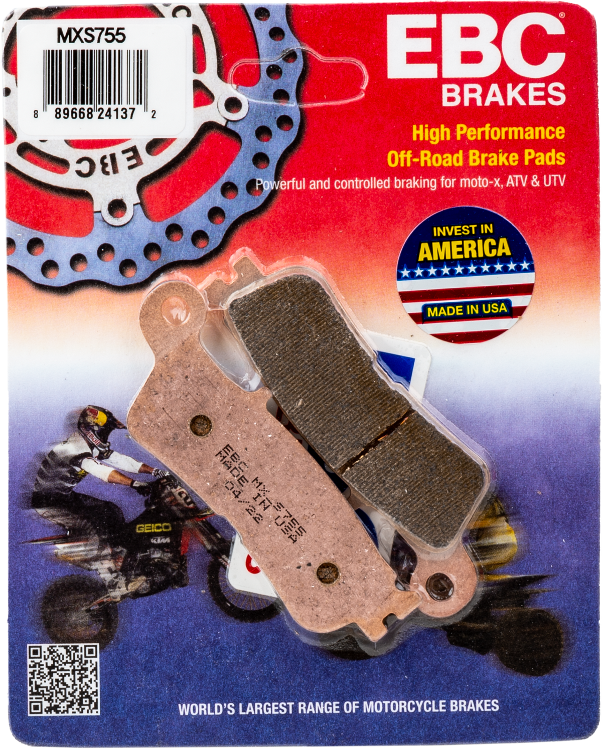 EBC MXS755 Extreme Pro Offroad Brake Pads for Heavy-Duty Offroad Vehicles