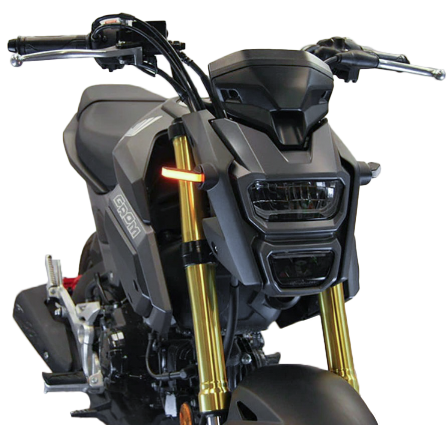New Rage Cycles GROM-FB LED Turn Signal Kit for Honda MSX125 – Bright, Sleek Replacement