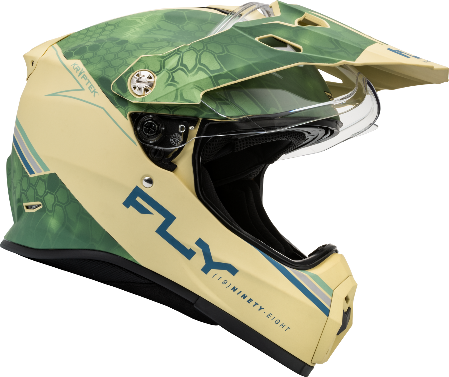 Fly Racing Trekker Kryptek Conceal Full-Face Offroad Helmet X-Small Matte Tan/Sage/Black