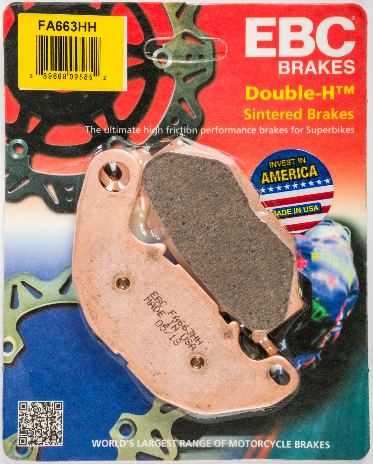 EBC FA663HH Double H Sintered Brake Pads for Yamaha YZF-R3 (2015-2017)