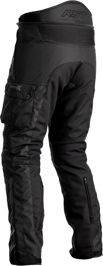 RST Pro Series Adventure-X Textile Motorcycle Pants – Black/Black, US 38