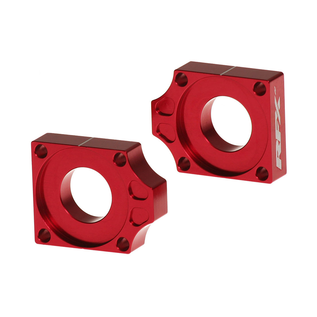 RFX Pro Series Rear Axle Blocks for Gas, KTM, and Husqvarna - Red