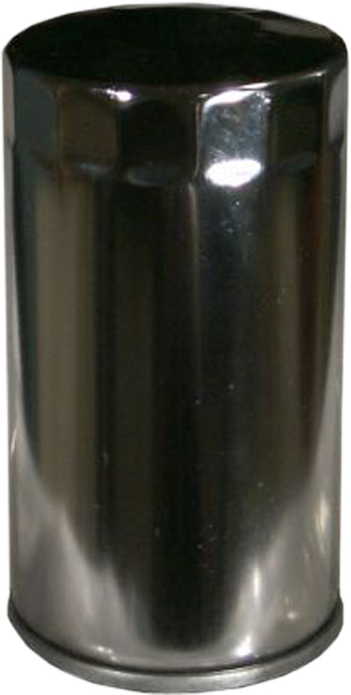 HIFLOFILTRO HF173C Chrome Oil Filter for Harley Davidson V-Twin Models
