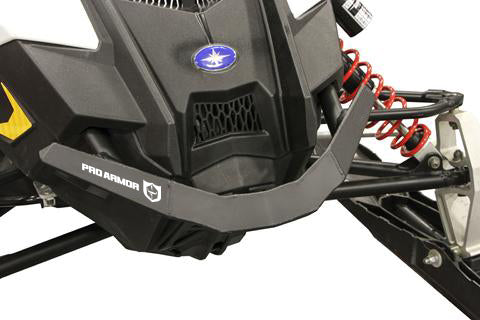 PRO ARMOR NXPFB225-FBK Black Front Bumper for Snowmobile - Fits Polaris 600 and 800 Rush, Switchback Models