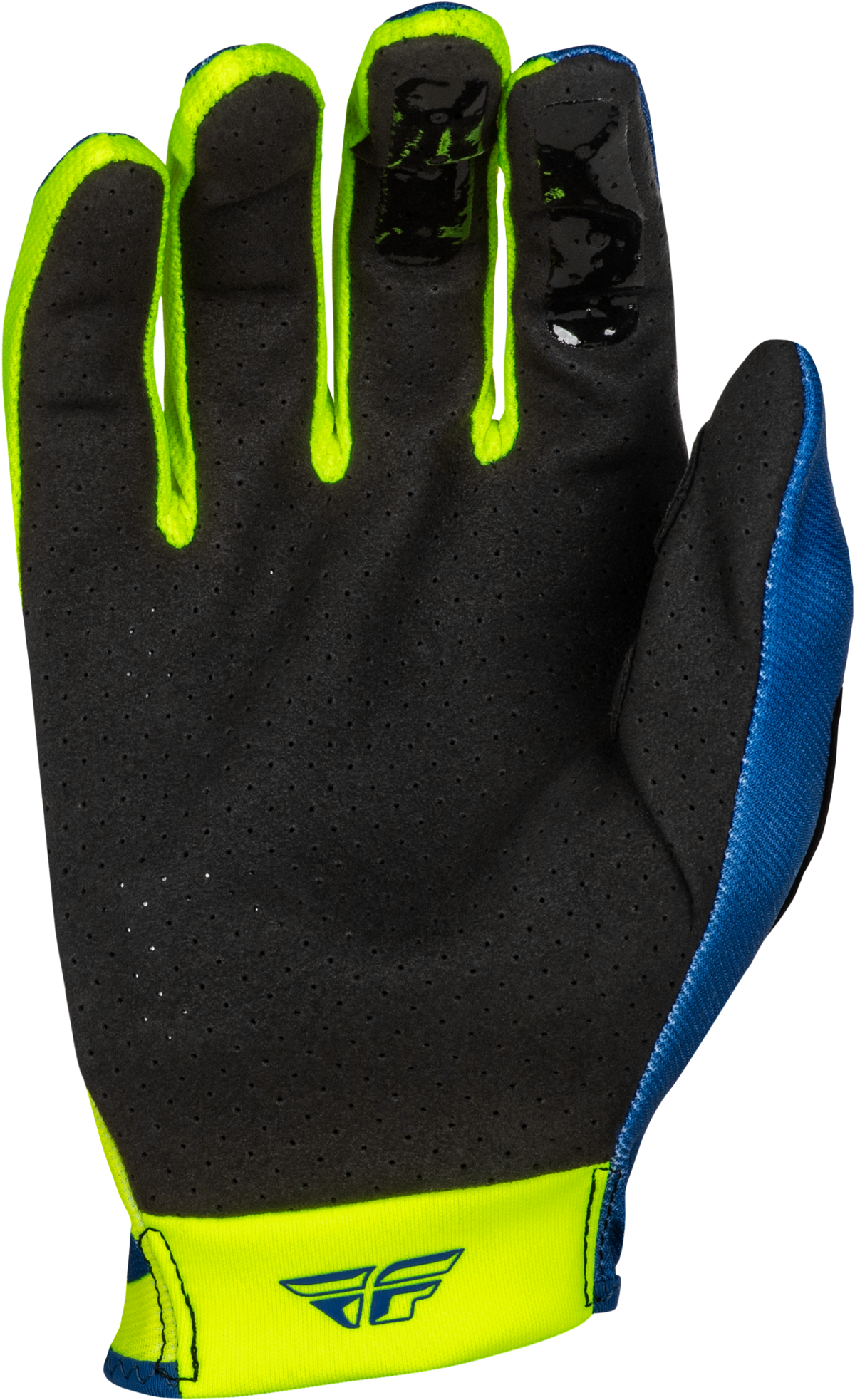 Fly Racing Lite Lancer Offroad Gloves Navy/Hi-Vis Yellow, Medium