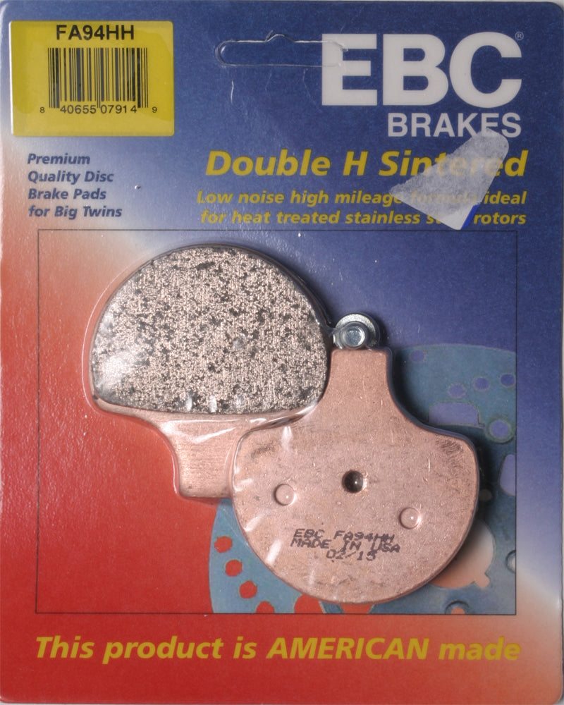 EBC Fa94hh Double H Sintered Brake Pads for Harley Davidson V-Twin Models