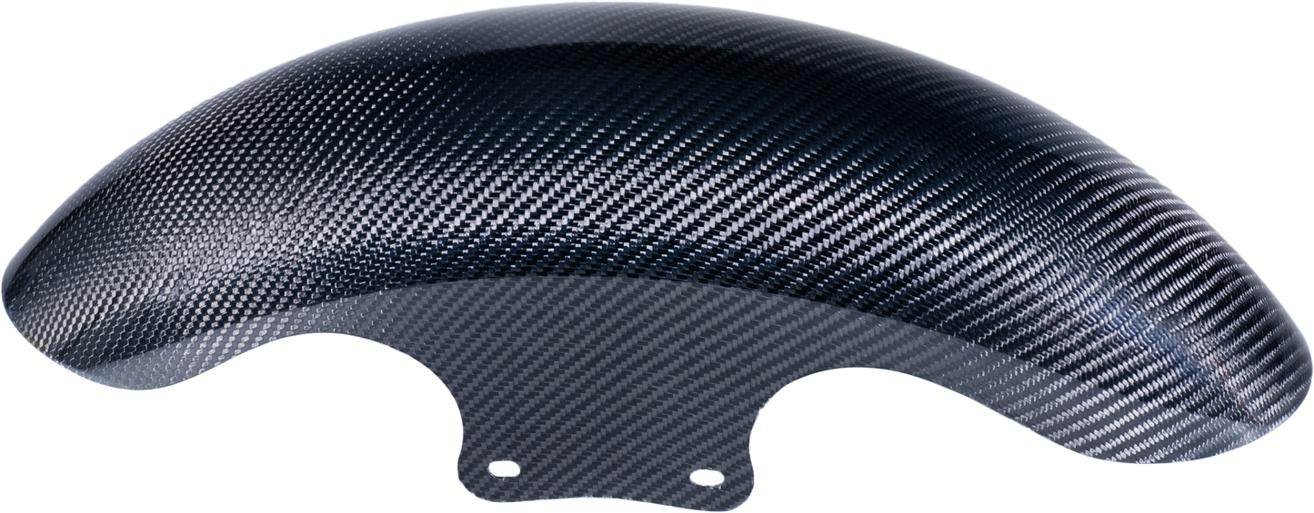 HOFMANN DESIGNS Carbon Fiber Short Fender for 21-Inch CVO V-Twin Motorcycles - Lightweight and Custom Fit