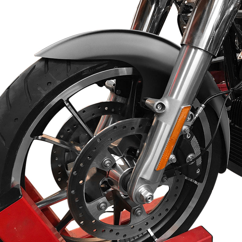 Bagger Nation Cafe Front Fender for Harley Davidson Touring Models – Satin Finish, 19-inch