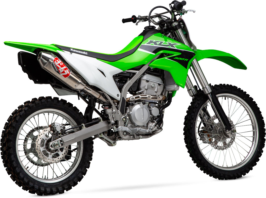 Yoshimura RS-2 Slip-On Exhaust with Spark Arrestor for Kawasaki KLX300R (2020-2024) - Part Number 243002C350