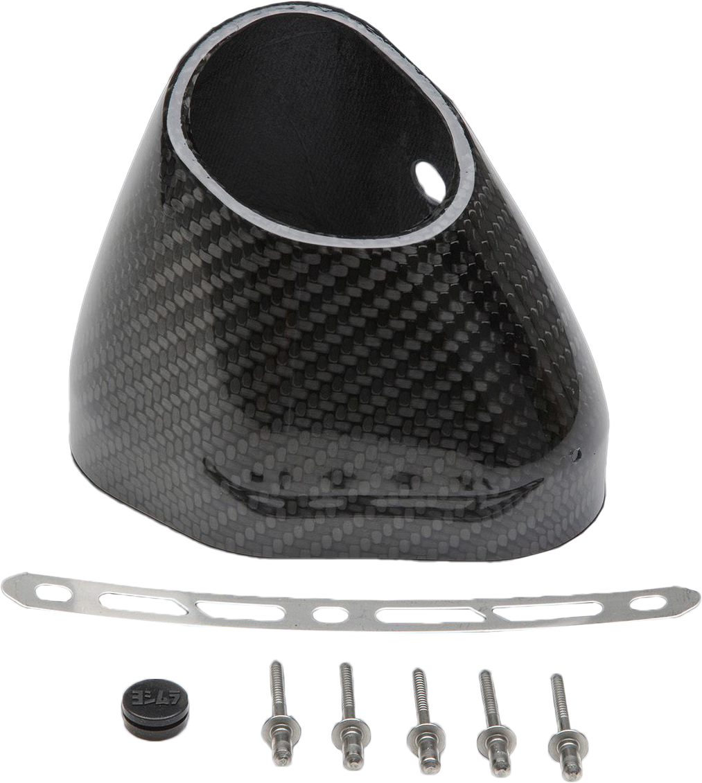 Yoshimura End Cap Kit Left Side R77 LH CF Slash Cut for Street Exhaust
