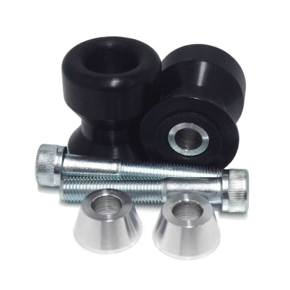 Shogun Swingarm Sliders Black for Kawasaki Ninja 250R and 650R