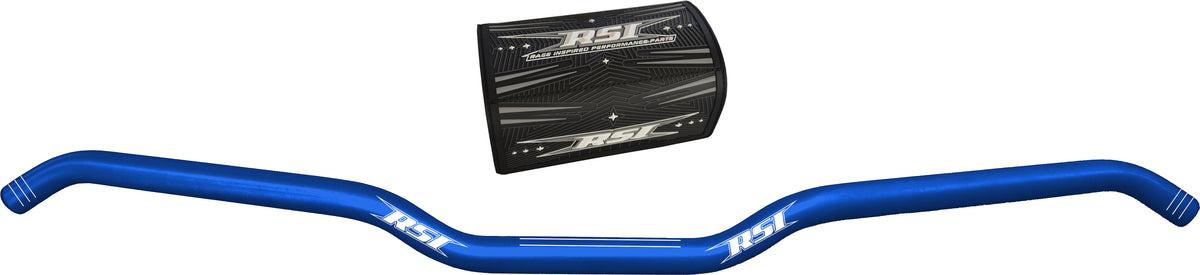 RSI Hustler 7/8" Handlebar with 1 Inch Rise in Dark Blue for Snow Bikes