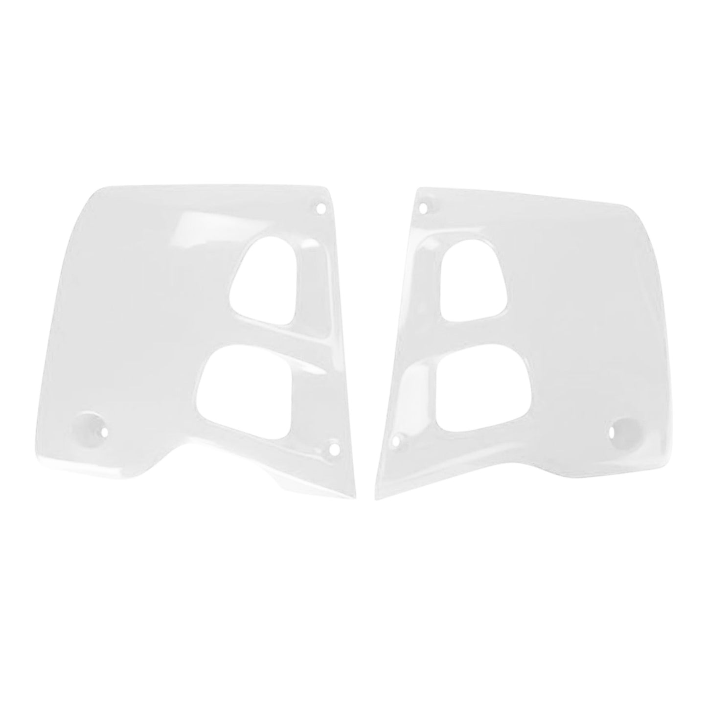 Polisport Radiator Scoops for Honda CR125R and CR250R (1990-1992) – White Offroad Replacement Body Part