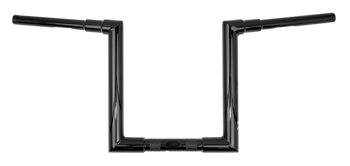 BURLY BRAND Jason 12-Inch Black T-Bar Handlebars for Harley Davidson Baggers - Part B12-6090B