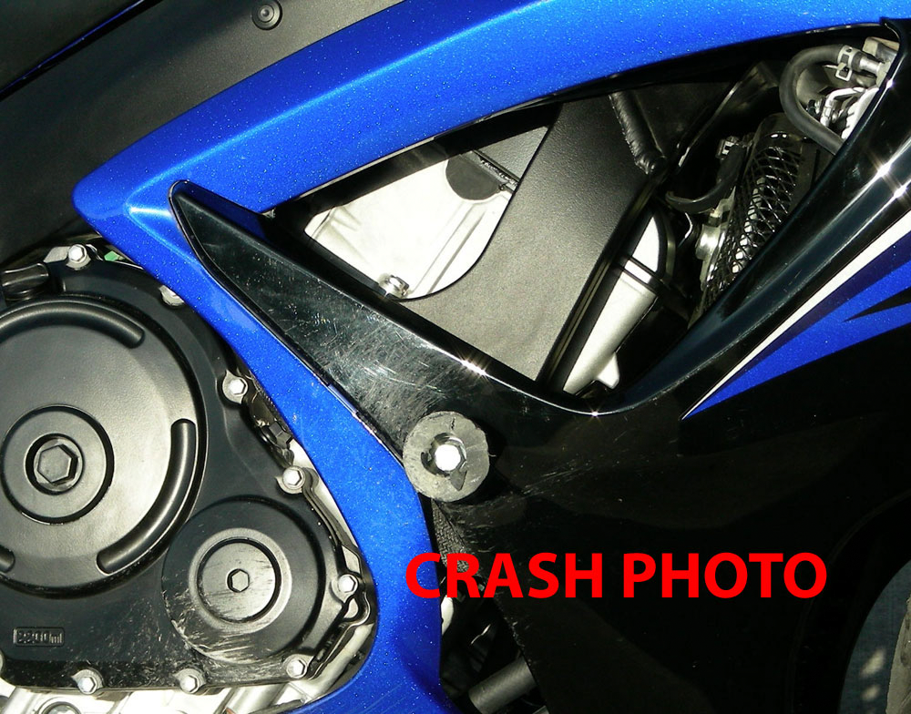 Shogun Motorsports Black Frame Sliders for Suzuki GSX-R600 and GSX-R750 (Part #750-5429)