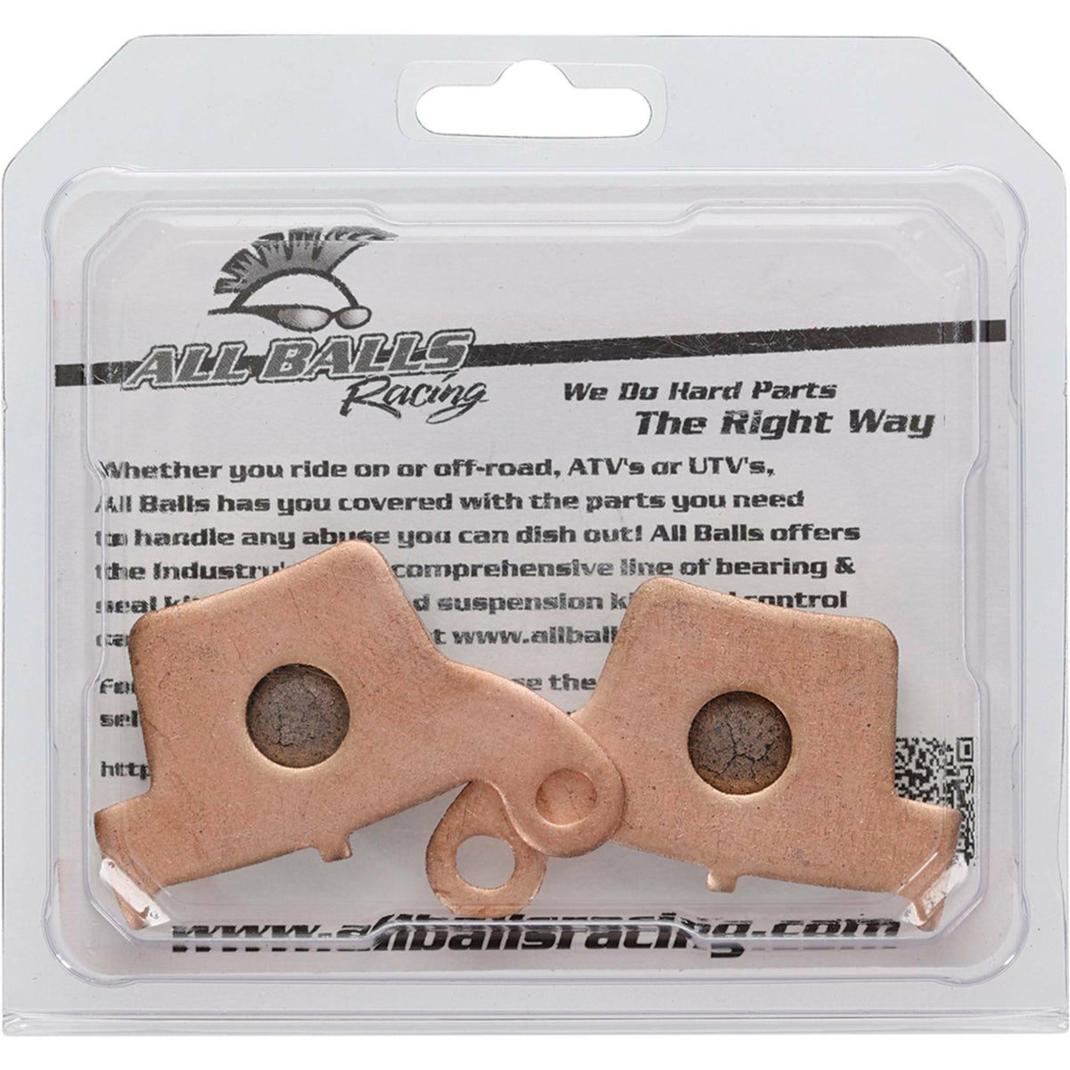 ALL BALLS Sintered Brake Pad Kit for Honda CRF450R and CRF450RX Offroad Motorcycles