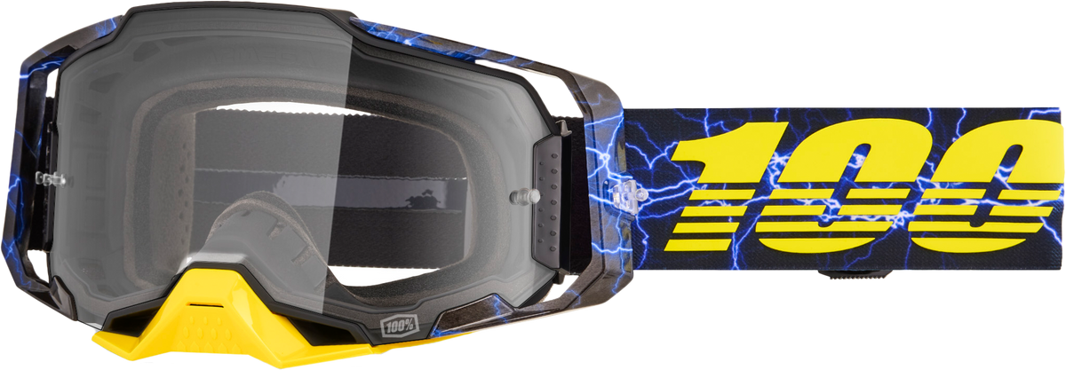 100-Percent Armega Goggle with Clear Lens – Offroad Impact-Resistant Eyewear for Motocross