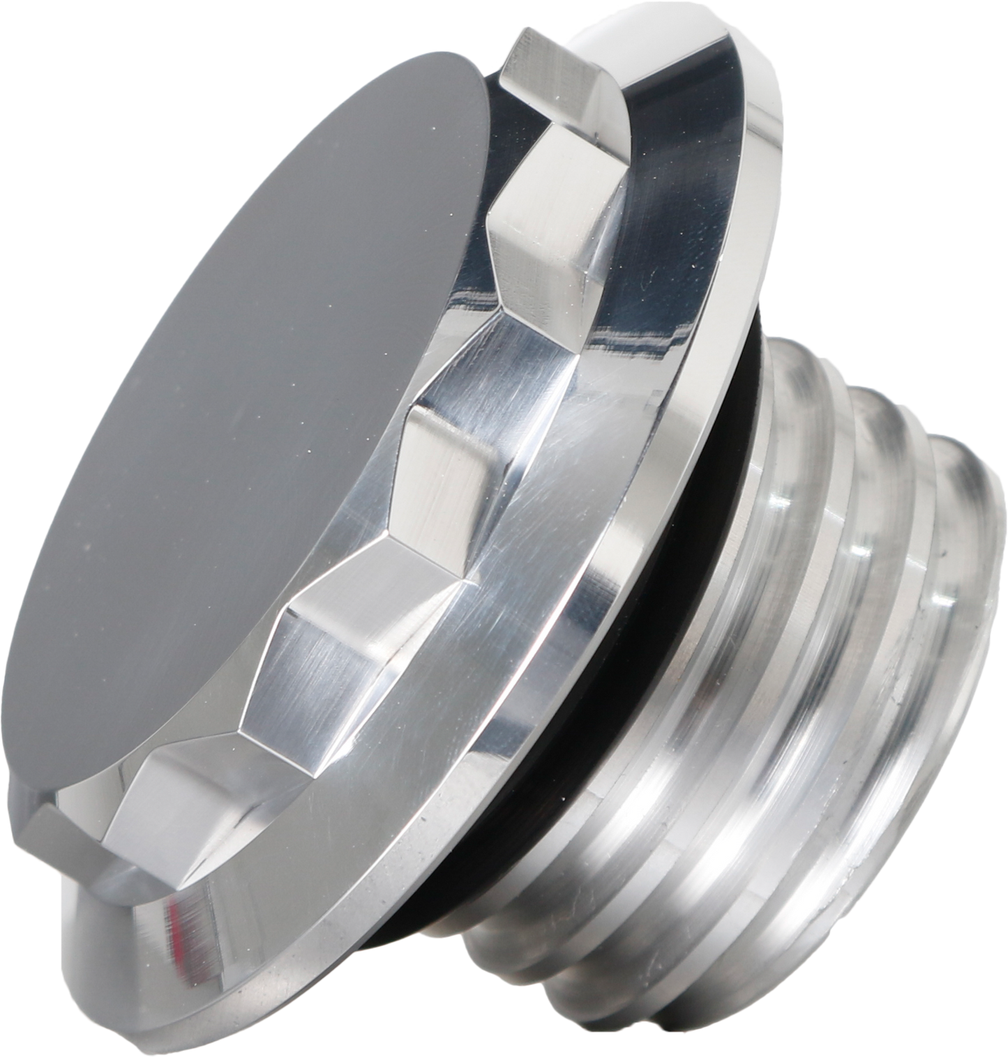 Hofmann Designs HDB-1001P Billet 12-Point Vented Polished Fuel Cap for V-Twin Motorcycles