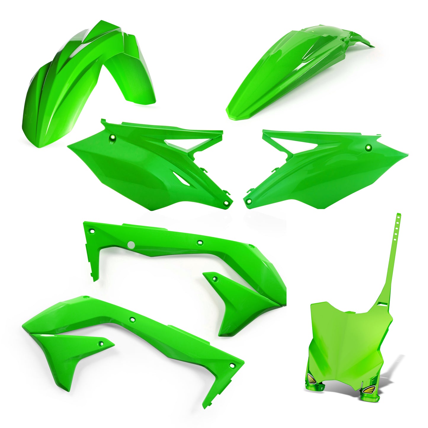Cycra 1CYC-9418-72 5-Piece Green Offroad Body Kit with Front and Rear Fenders
